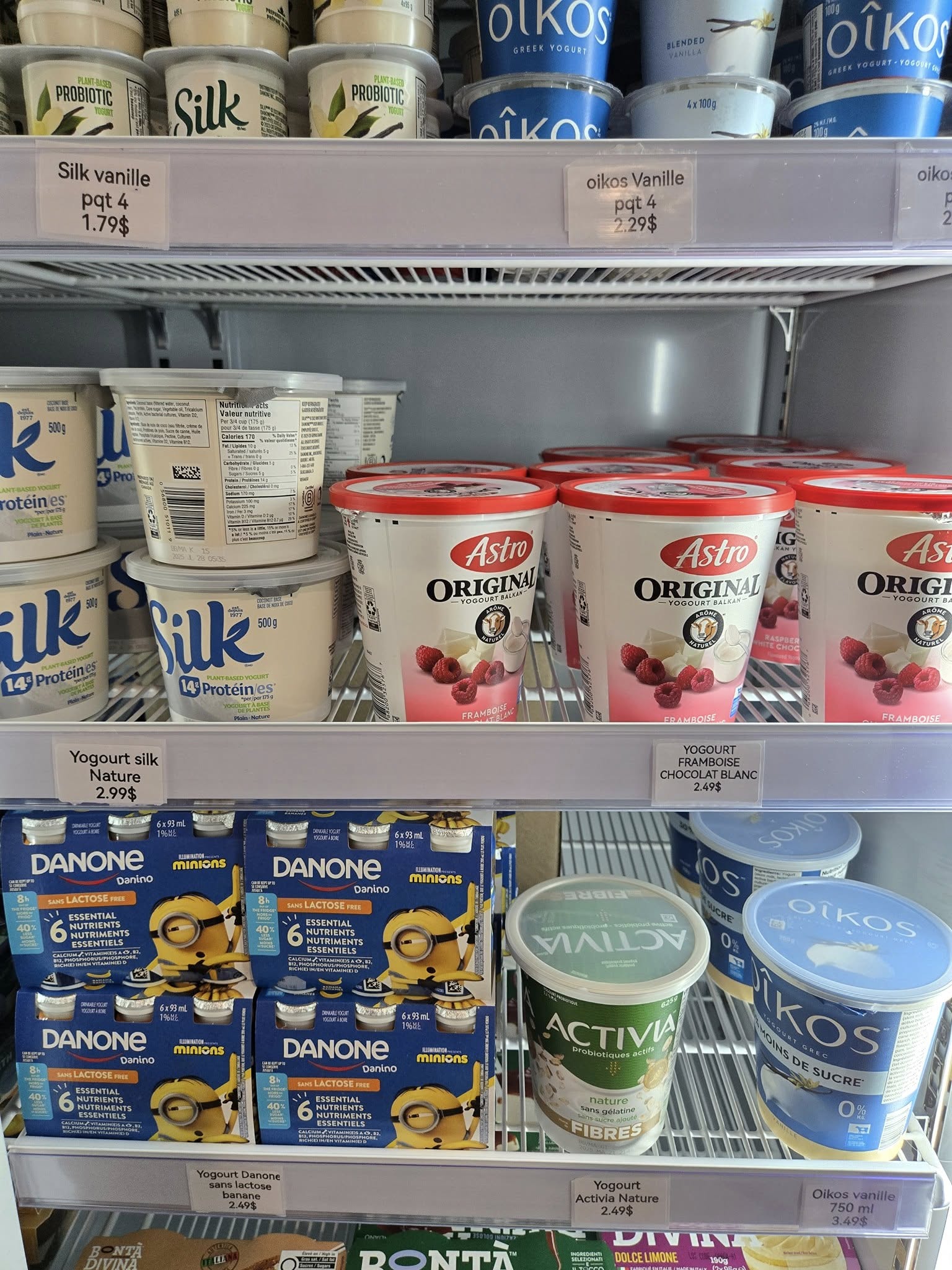 Produits laitiers variés